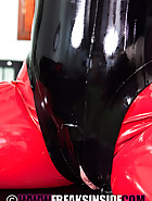 Red rubber bondage, pic 13